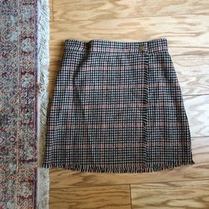 Urban outfitters tweed wrap skirt